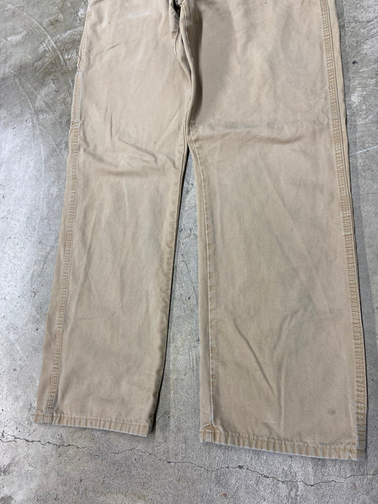 Y2K Wrangler Tan Straight Carpenter Jeans Sz 34x32