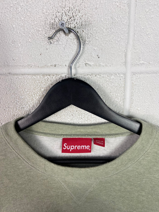 Preowned Supreme Grey Mini Box Logo Sweater Sz L