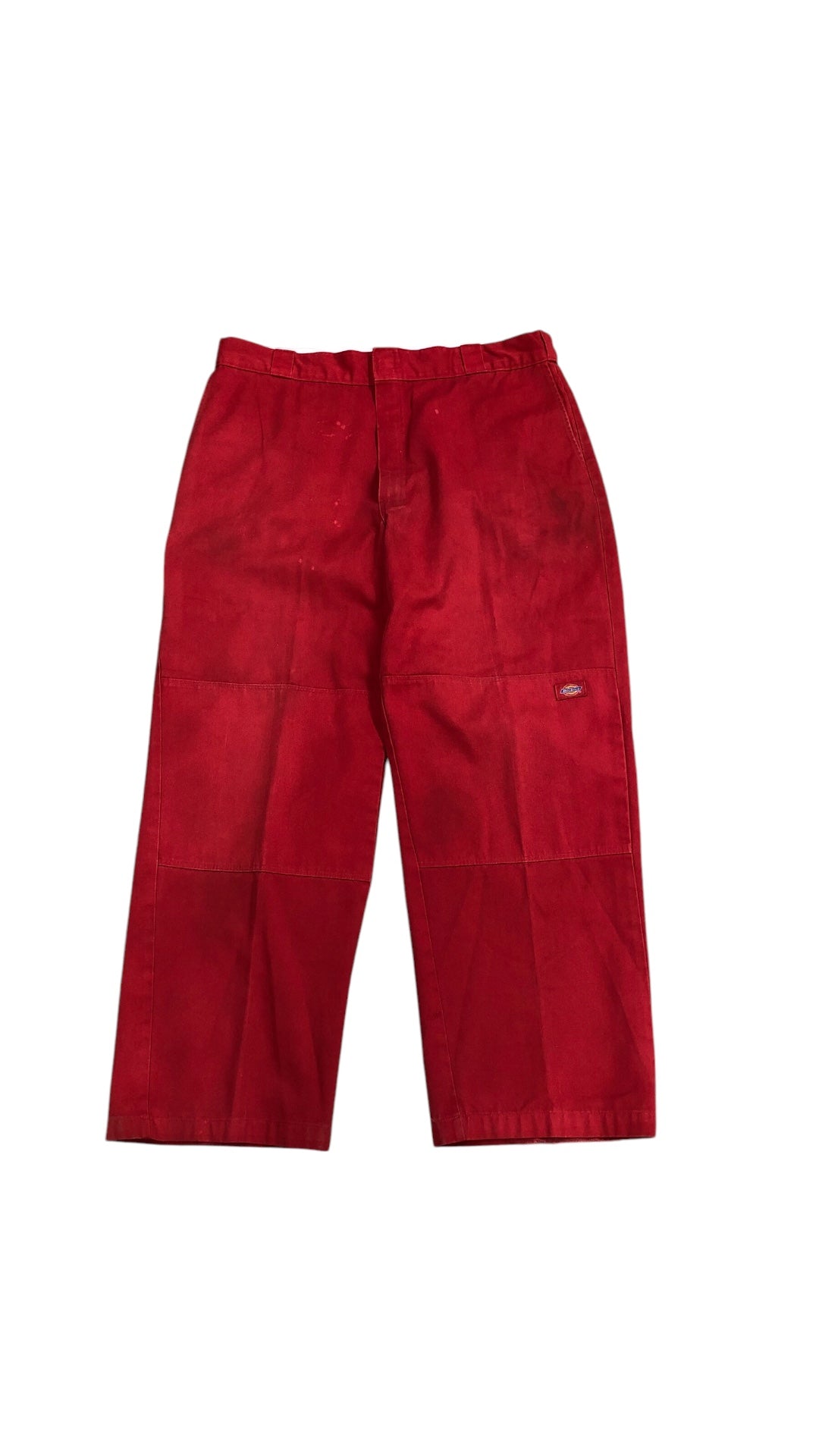 VTG Red Dickies Double Knees Sz 40x32