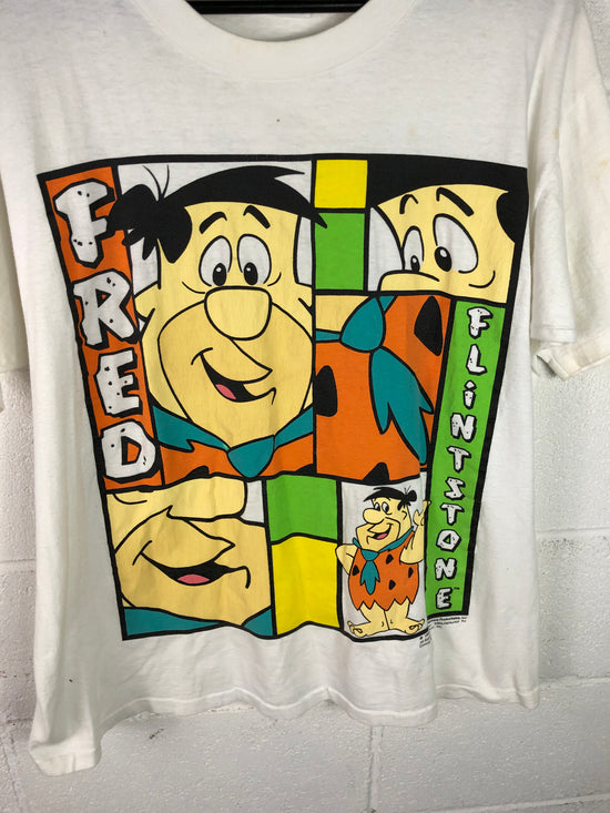 VTG Fred Flinstone Big Print Tee Sz XL