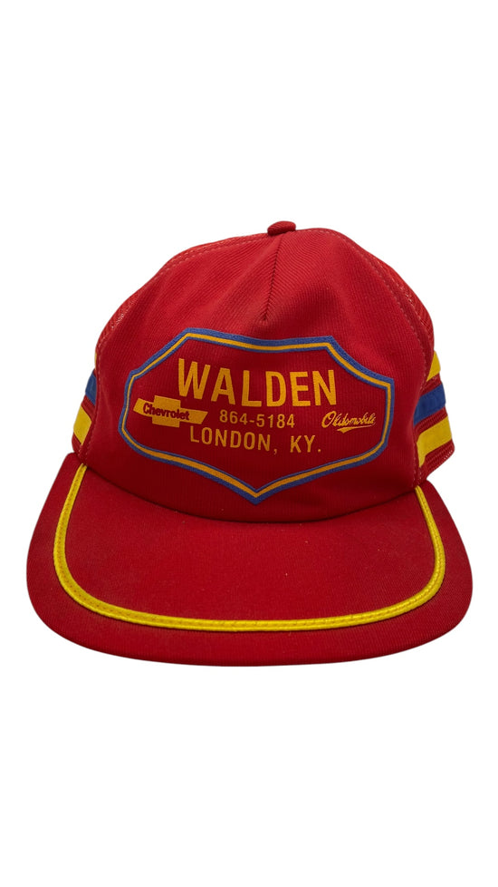 VTG Walden Chevrolet Red 3-Stripe Hat