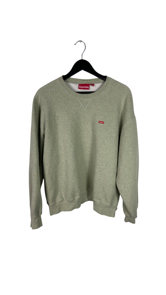 Preowned Supreme Grey Mini Box Logo Sweater Sz L