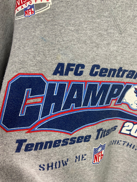 VTG Tennessee Titans 2000 AFC Champs Puma Crewneck Sz XL/XXL