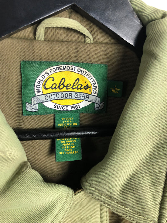 VTG Cabela's Outdoor Olive Jacket Sz L