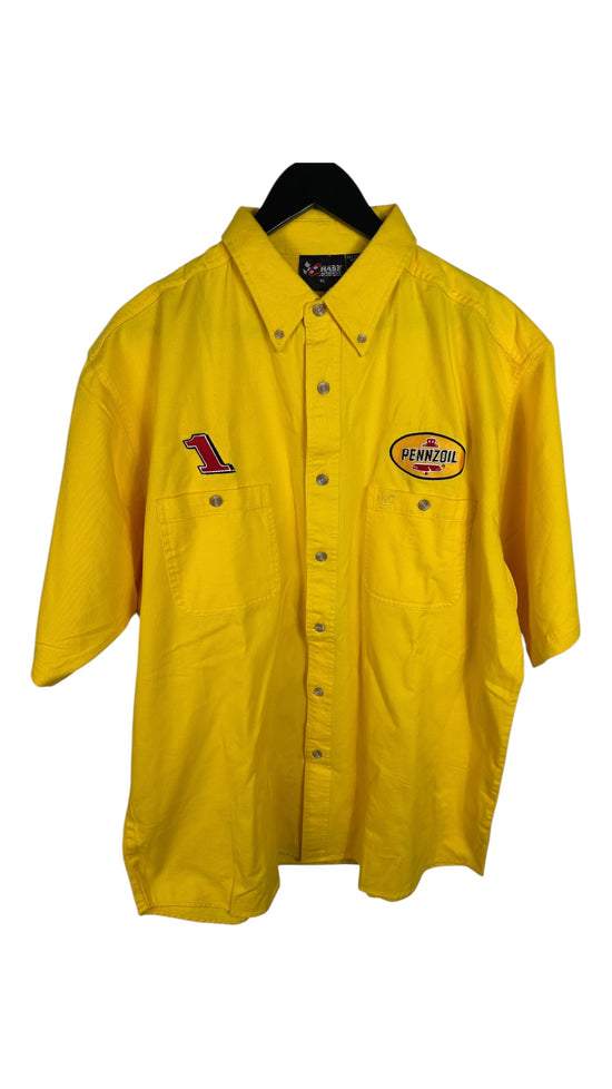 VTG Pennzoil Nascar Work Shirt Sz XL