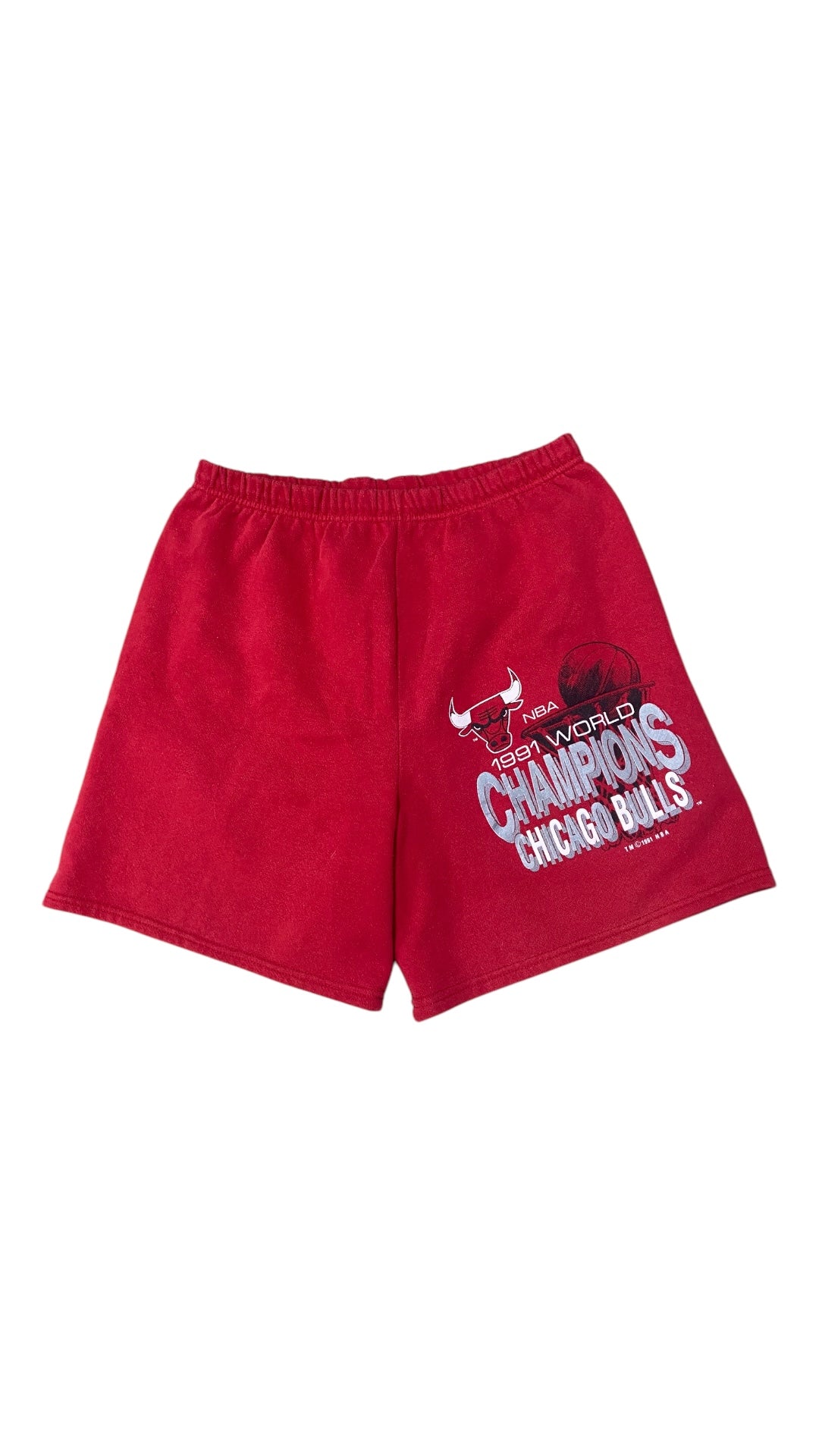 VTG Chicago Bulls '91 NBA Champs Shorts Sz XL