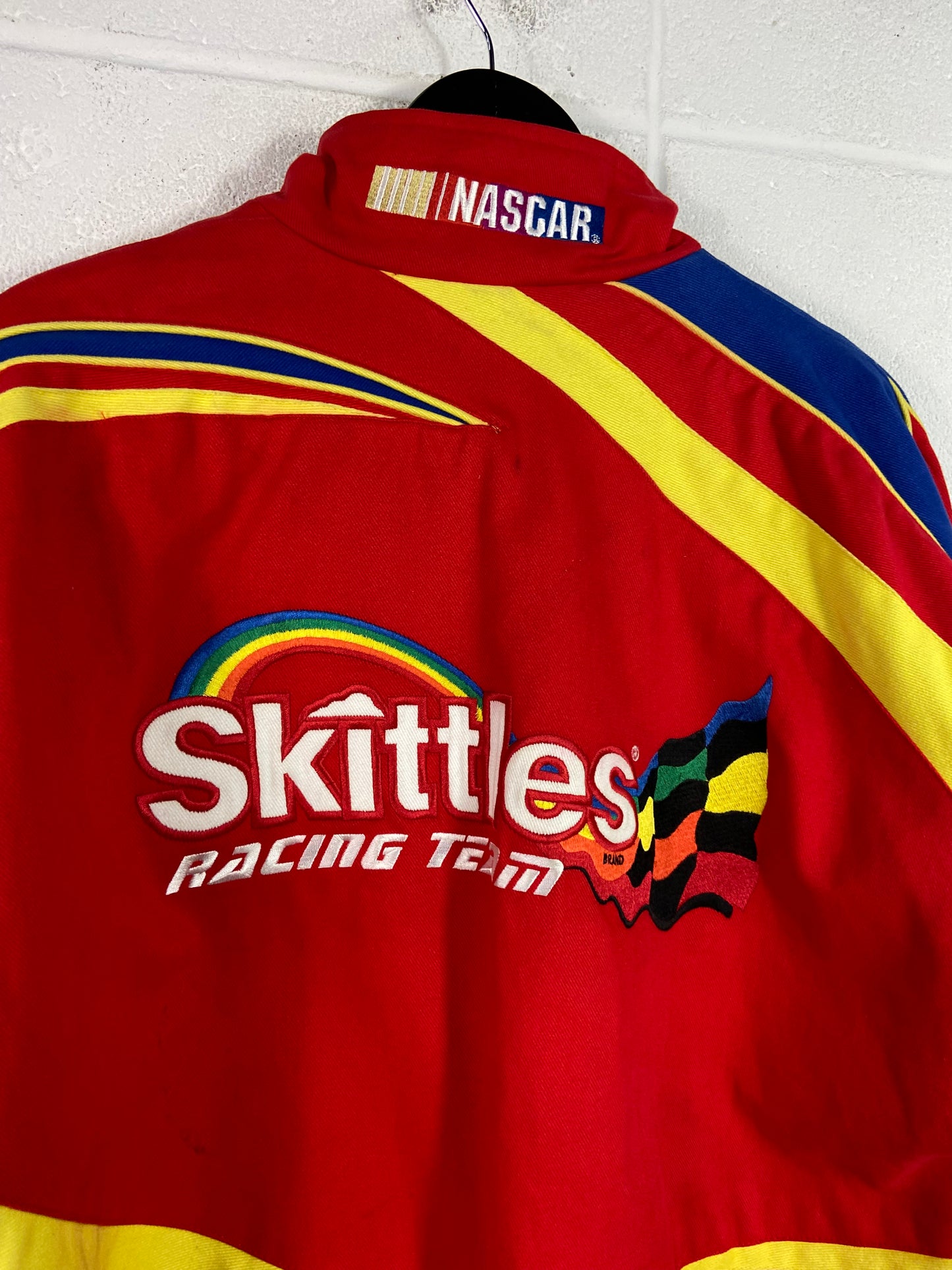 VTG Skittles Racing Ernie Irvin NASCAR #36 Jacket Sz L