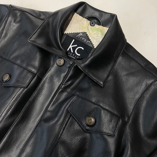 Kids KC Collection Leather Jacket Sz Yth L