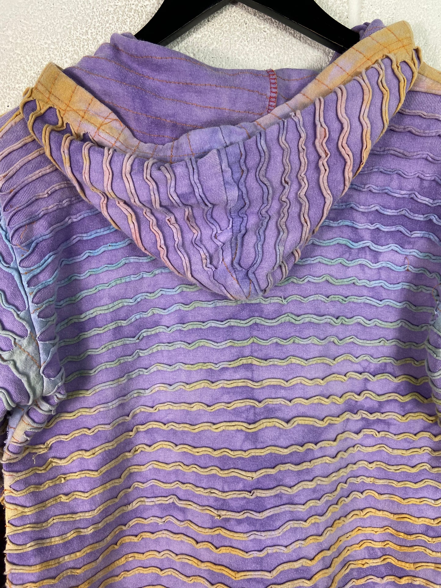 VTG Purple Distressed Hoodie Sz Wmns M