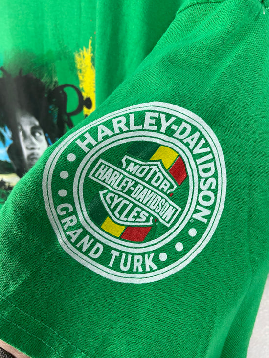 Y2K Bob Marley Harley Davidson T-Shirt Sz XL