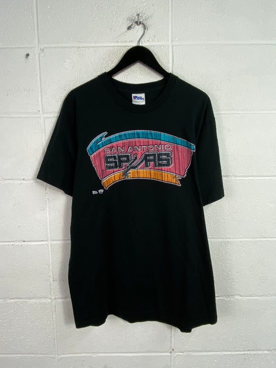 VTG San Antonio Spurs Classsic Logo Tee Sz L