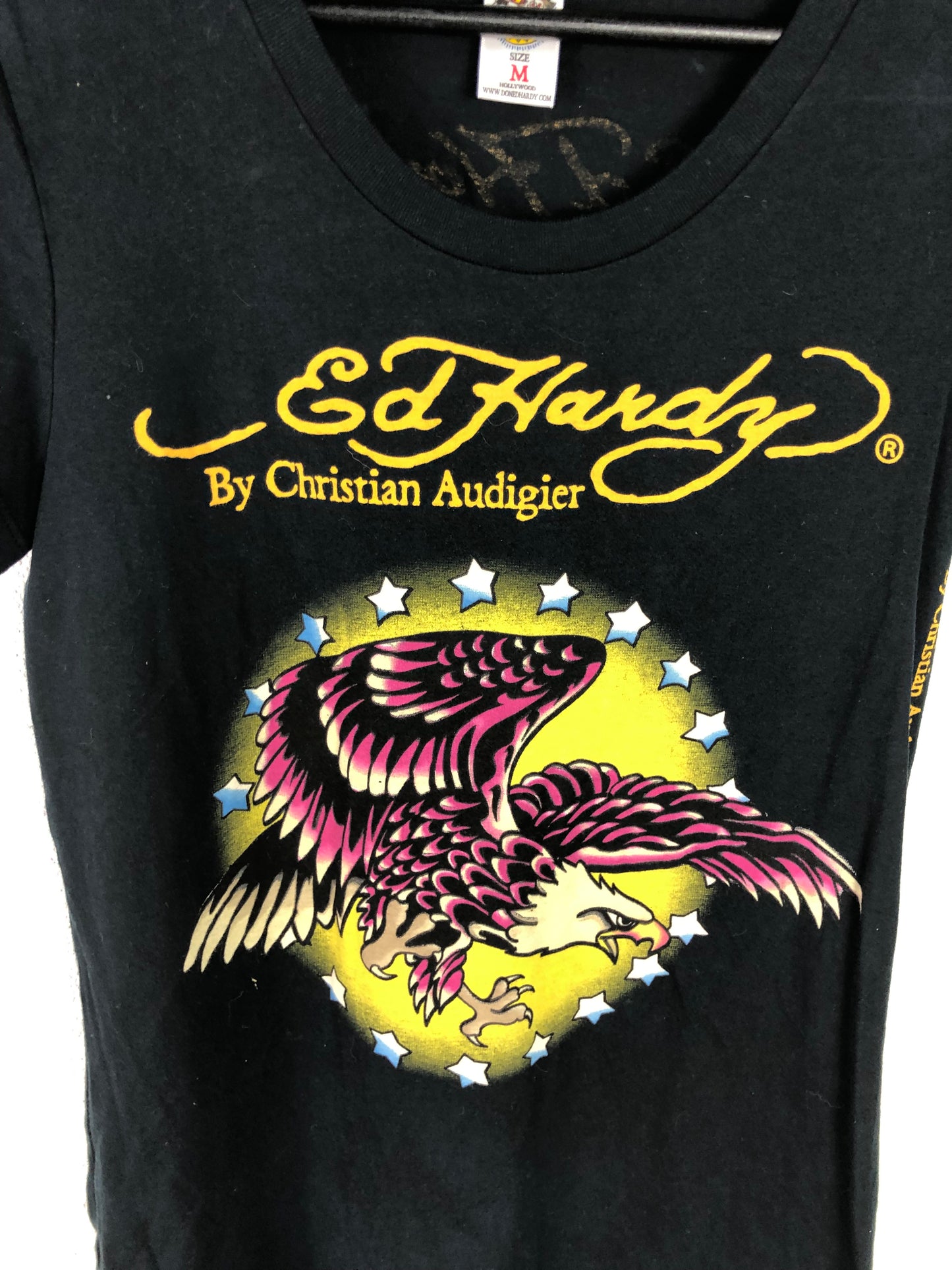 VTG Y2k Wmns Ed Hardy Eagle Graphic Tee Sz Wmns Med