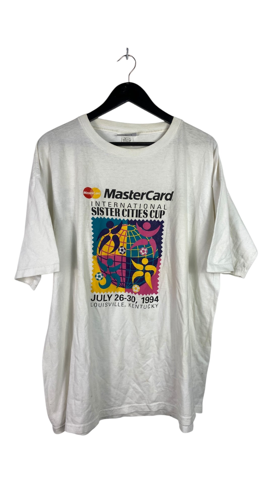 VTG Adidas Sister Cities Cup '94 Soccer Tee Sz XL