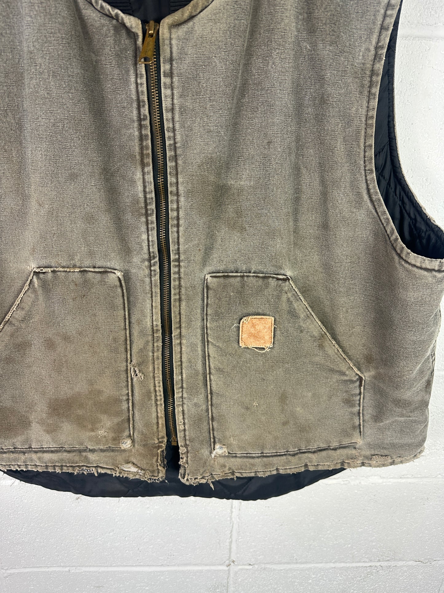 Thrashed Carhartt Vest Sz XL