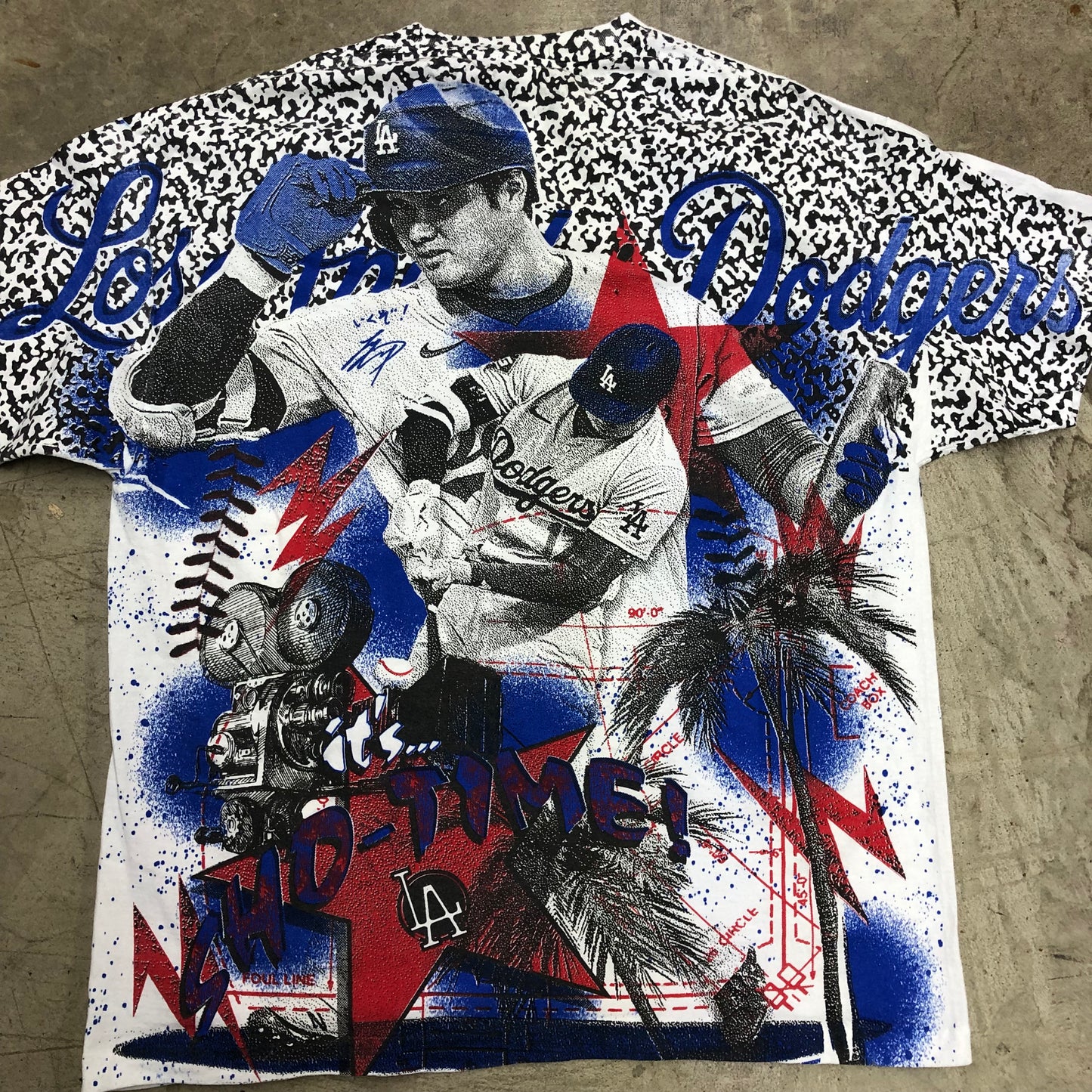 Backstock Co Los Angeles Shohei Ohtani Dodgers AOP Tee