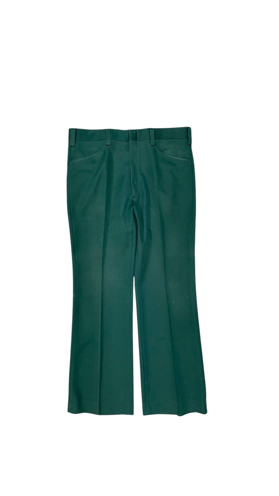 VTG Haggar Slacks Green Pleated Trousers Sz 36x32