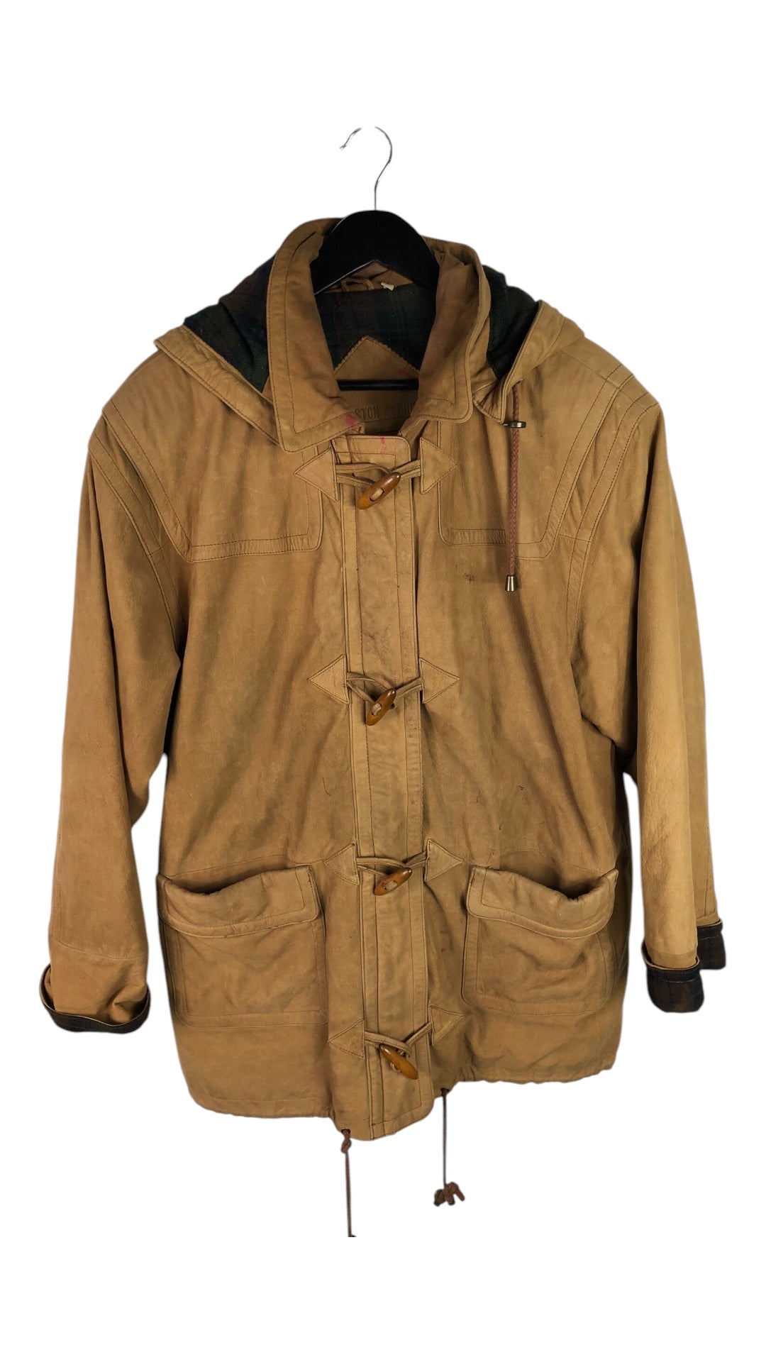 VTG Preston and York Suede Fireman Ladder Jacket Sz L