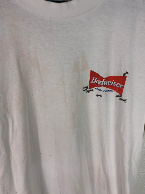 VTG Thrashed Budweiser Anteater Graphic Tee sz L