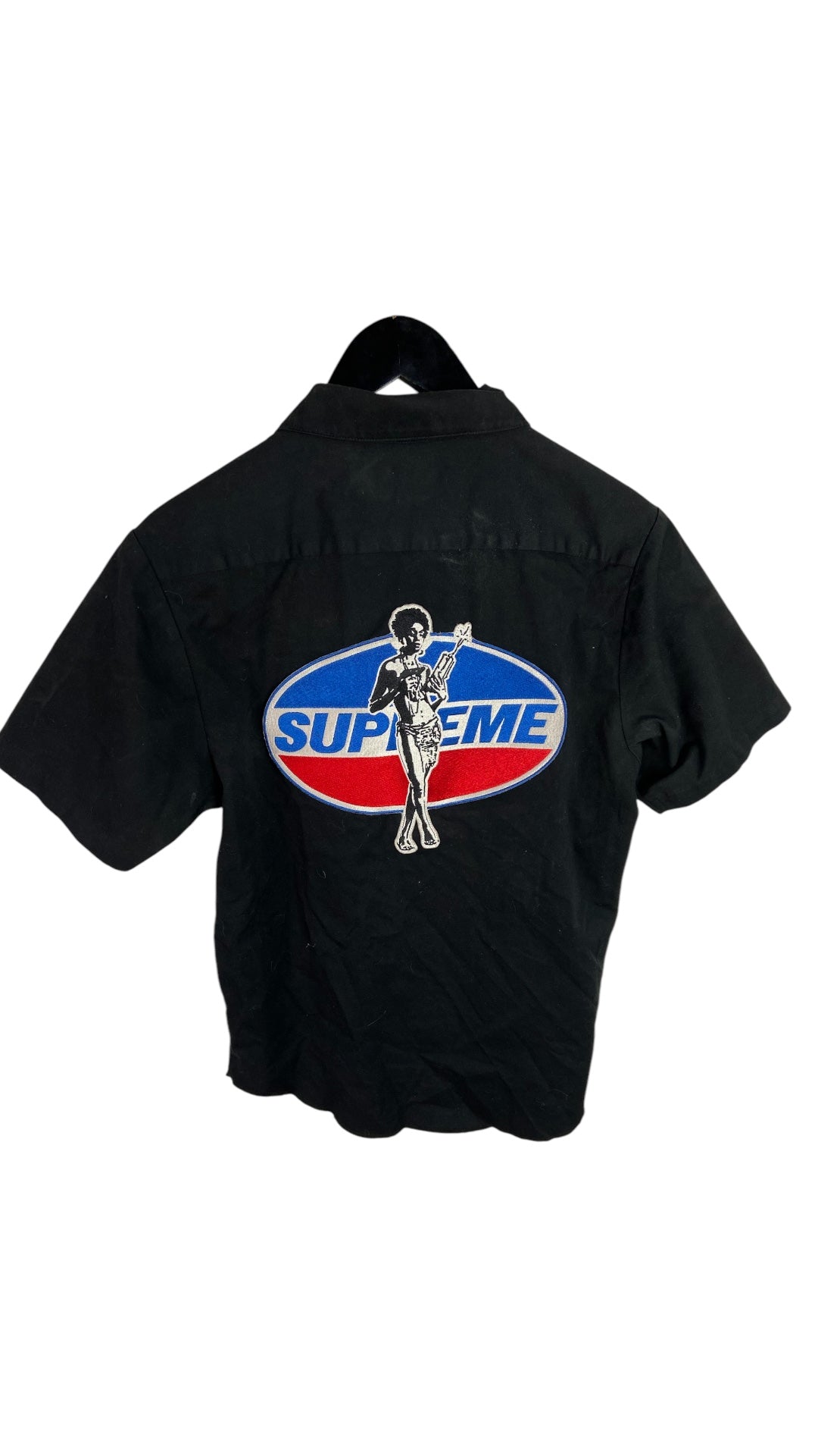 Preowned Supreme FW17 Hysteric Glamour S/S Work Shirt Sz Small