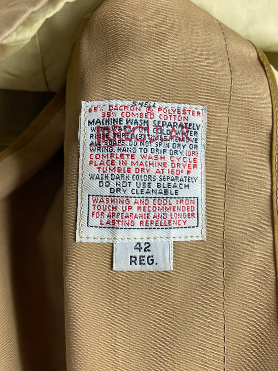 VTG Tan Long Work Jacket Sz L