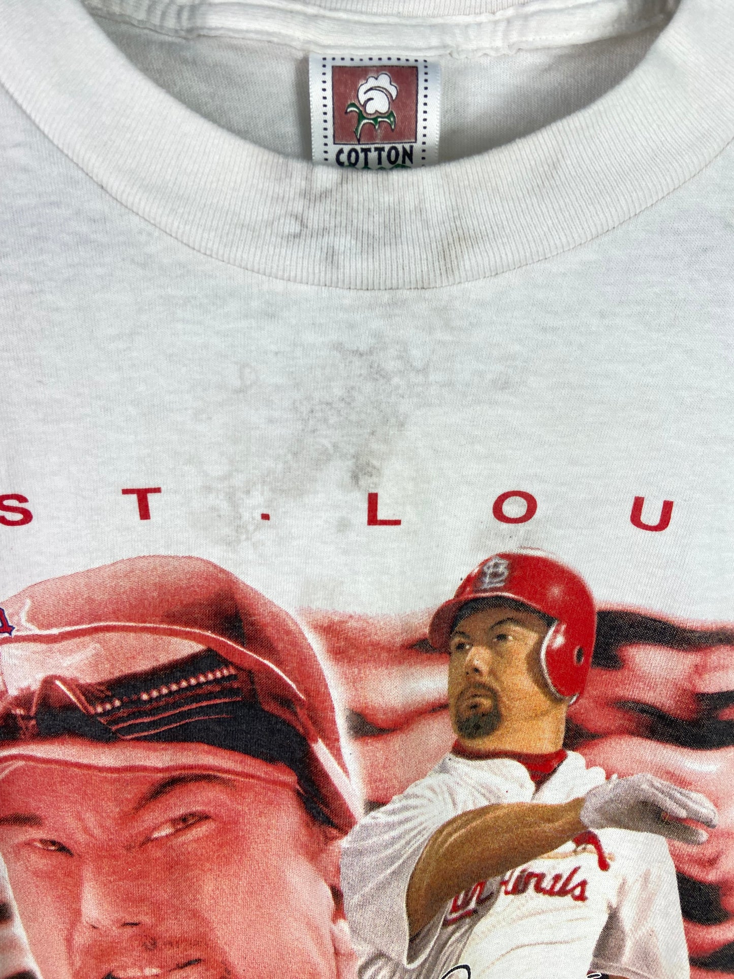 VTG Mark McGwire 500 Home Runs Tee Sz L