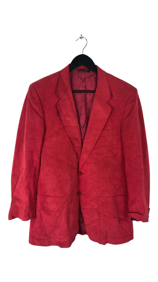 VTG Red Suede Sport Jacket Sz S