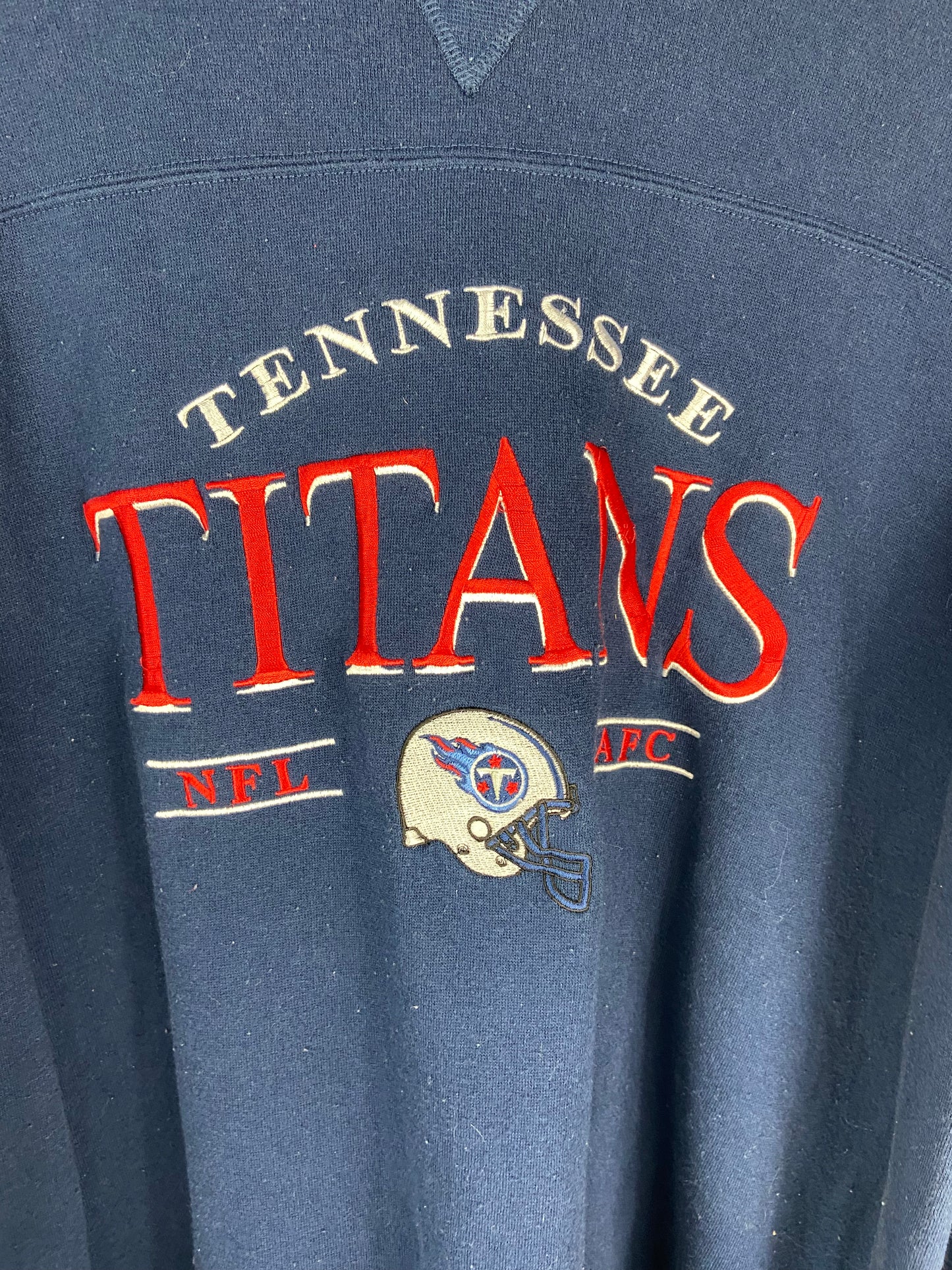 CustomCat Tennessee Titans Sword Vintage NFL Crewneck Sweatshirt Carolina Blue / L