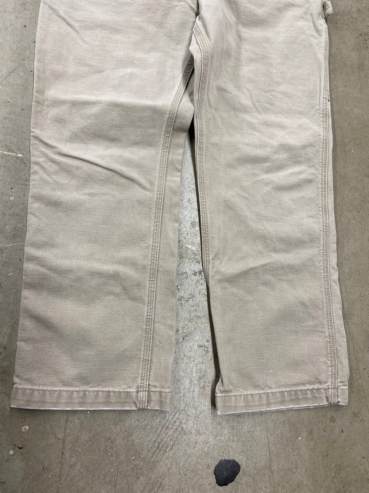 VTG Carhartt Khaki Carpenter Pants Sz 36x30