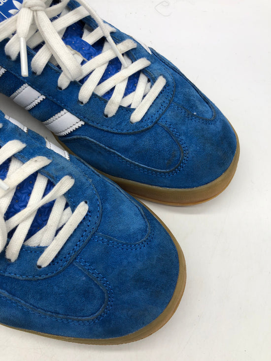 Preowned Adidas Gazelle Indoor Blue Bird Gum Sz 9.5M/11W H06260