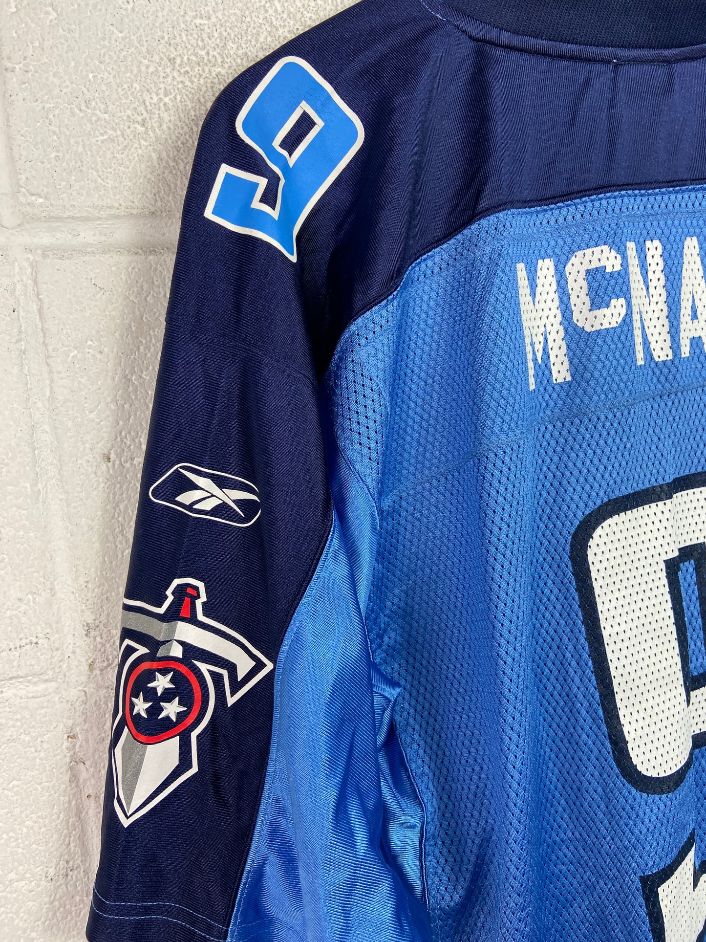 Y2K Tennessee Titans Reebok Steve McNair #9 Jersey Sz L