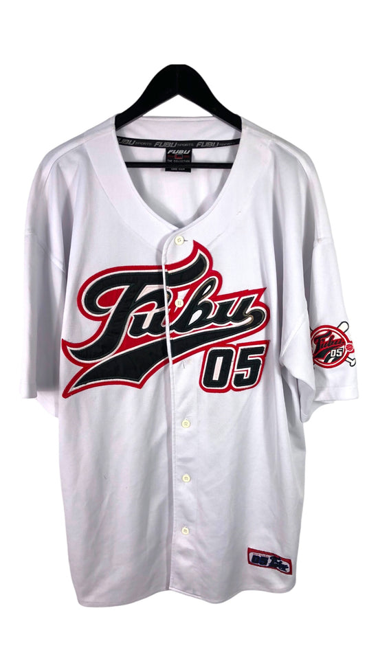 VTG Y2k Fubu The Collection Baseball Jersey Sz XL