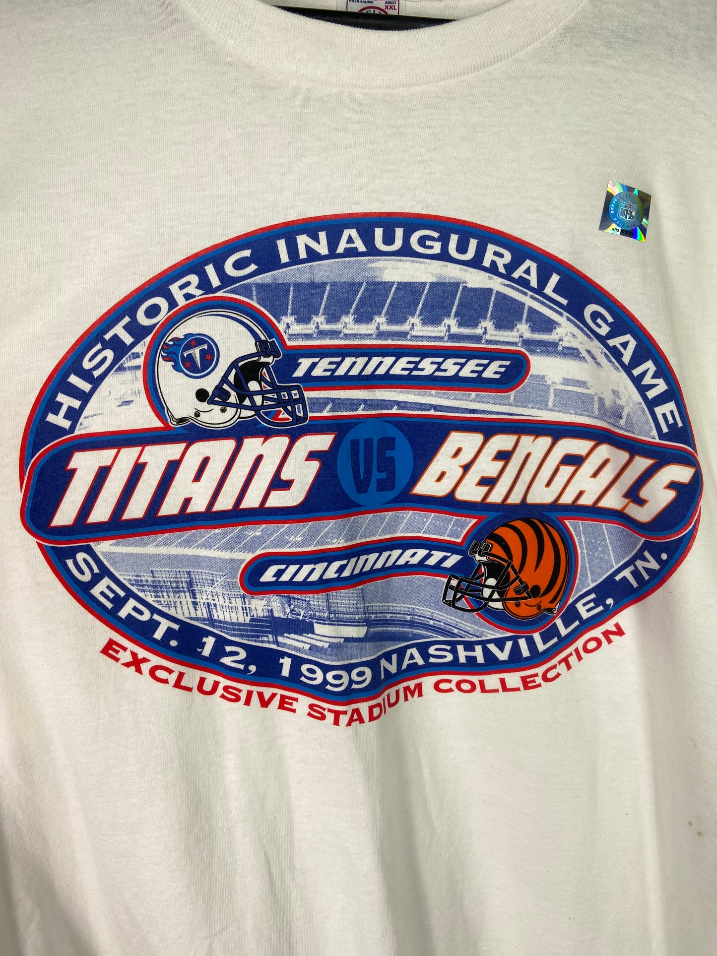 VTG Tennessee Titans Inaugural Game Tee Sz XXLT