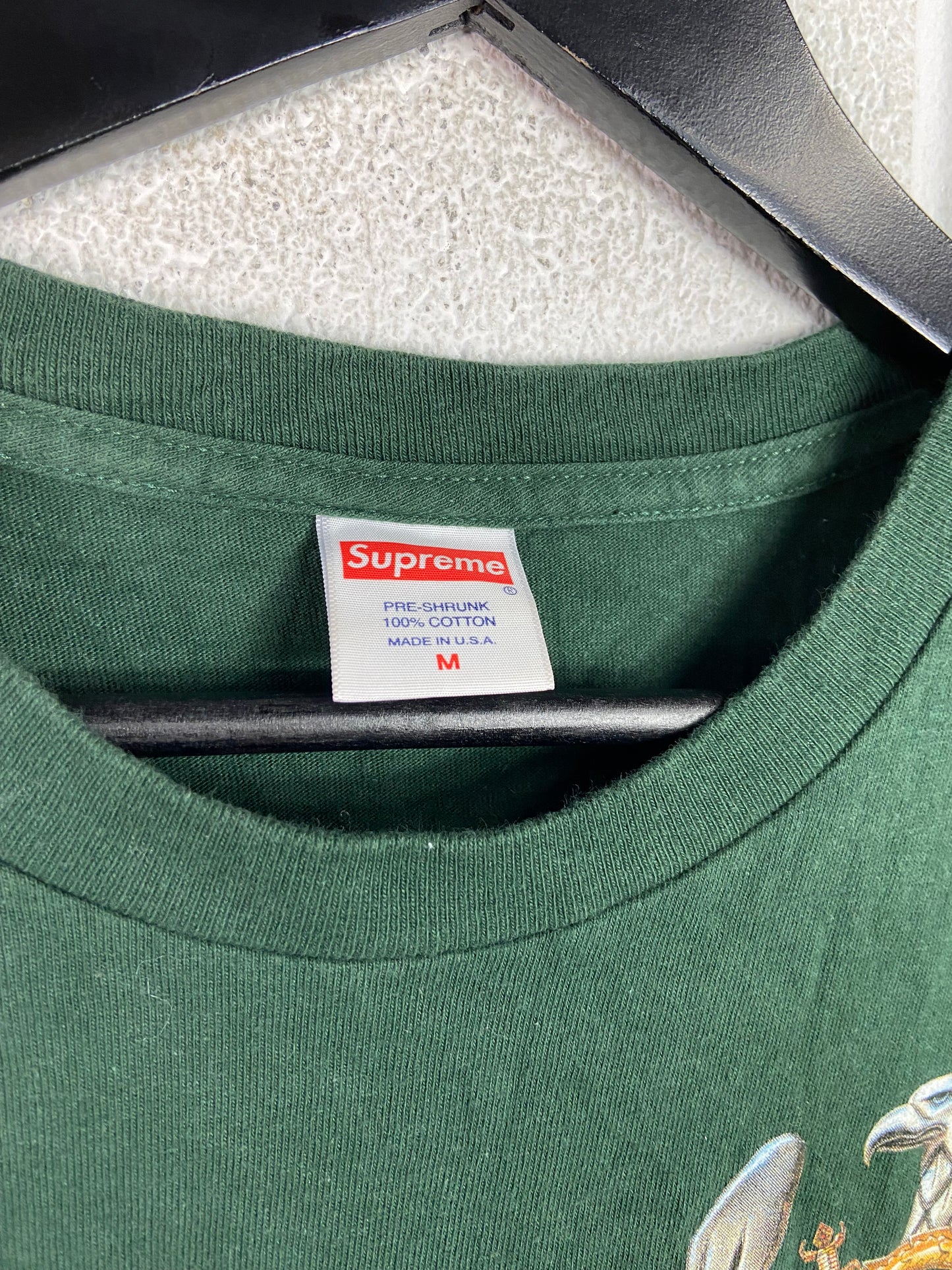 Supreme Slayer Eagle Dark Green Tee Sz M