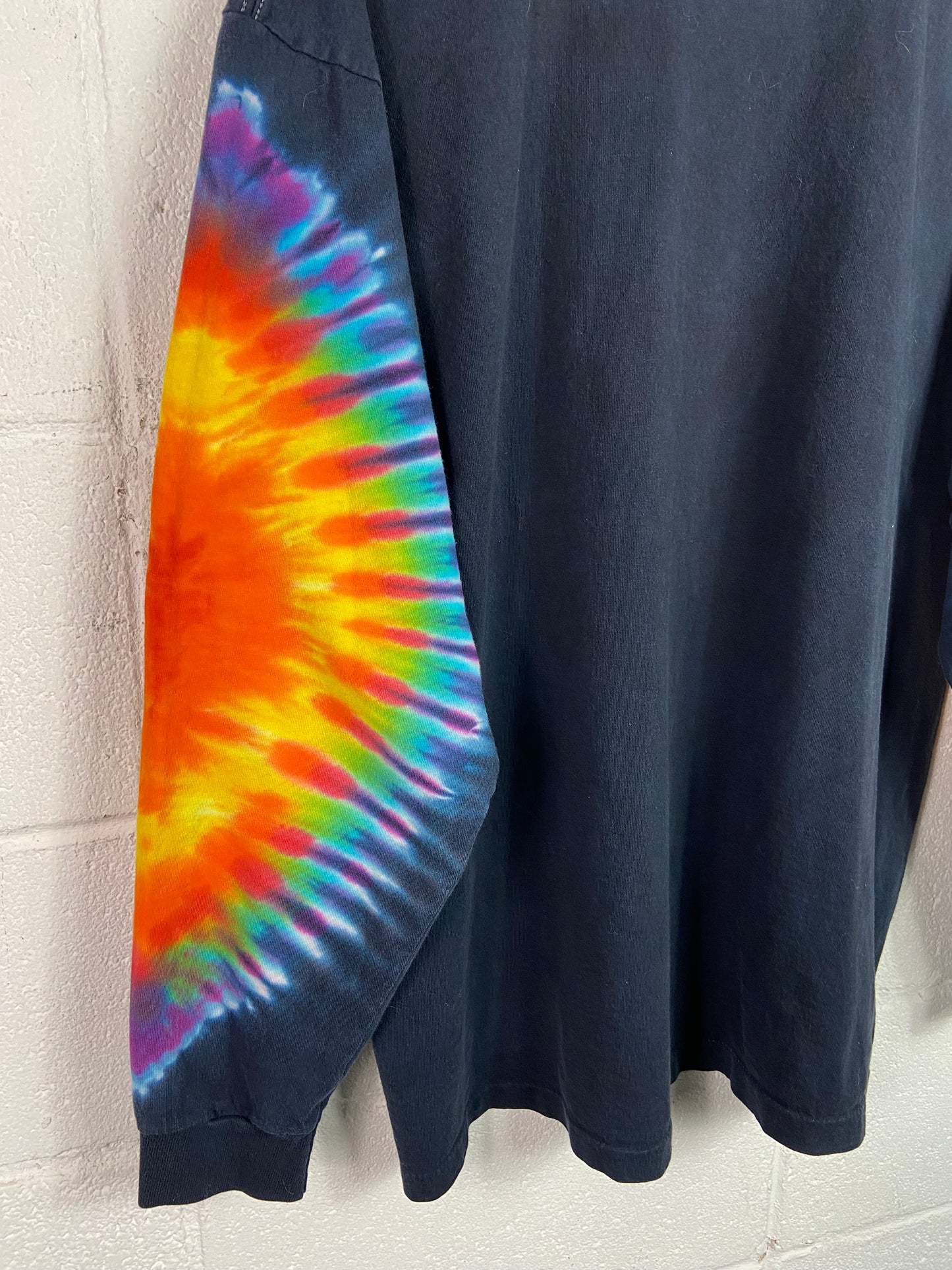 VTG Sundog Tye Dye Sleeve Navy L/S Shirt Sz XL