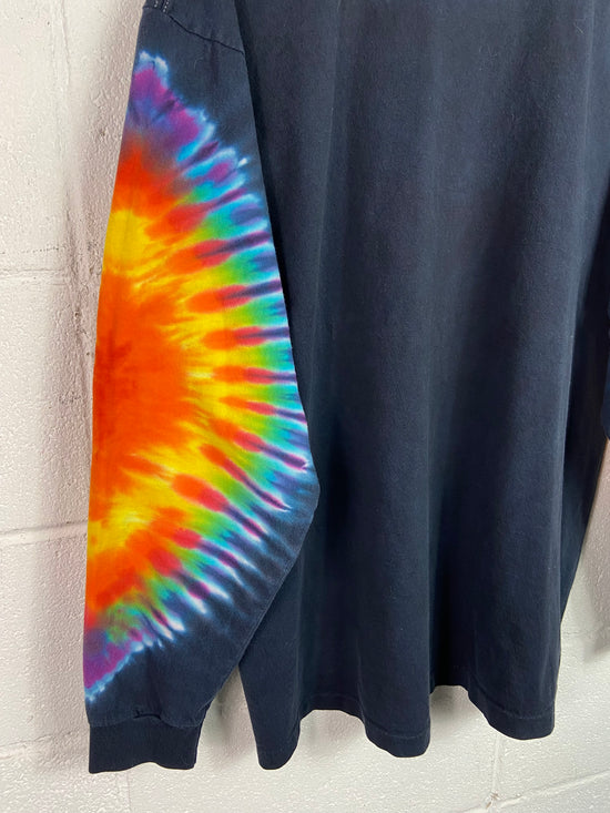 VTG Sundog Tye Dye Sleeve Navy L/S Shirt Sz XL