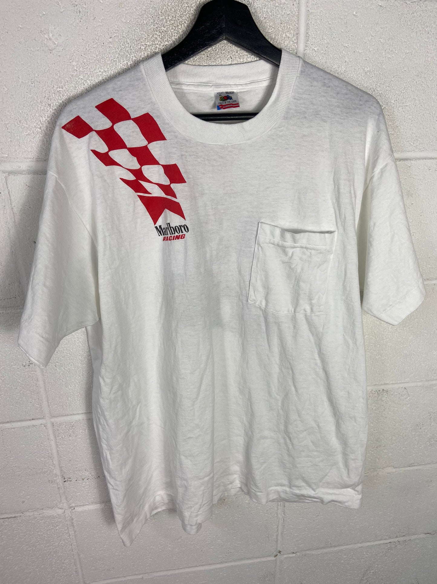 VTG Marlboro Racing Team Pocket Tee Sz XL