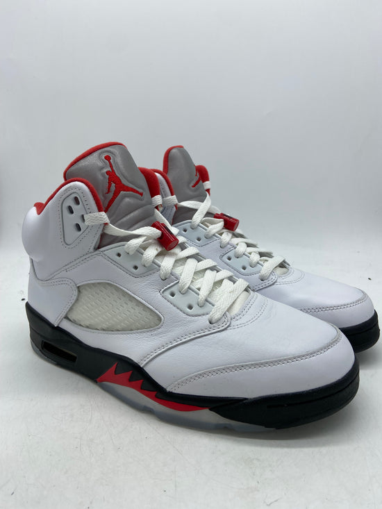 Preowned Jordan 5 Retro Fire Red Silver Tongue (2020) Sz 9M/10.5W - DA1911-102