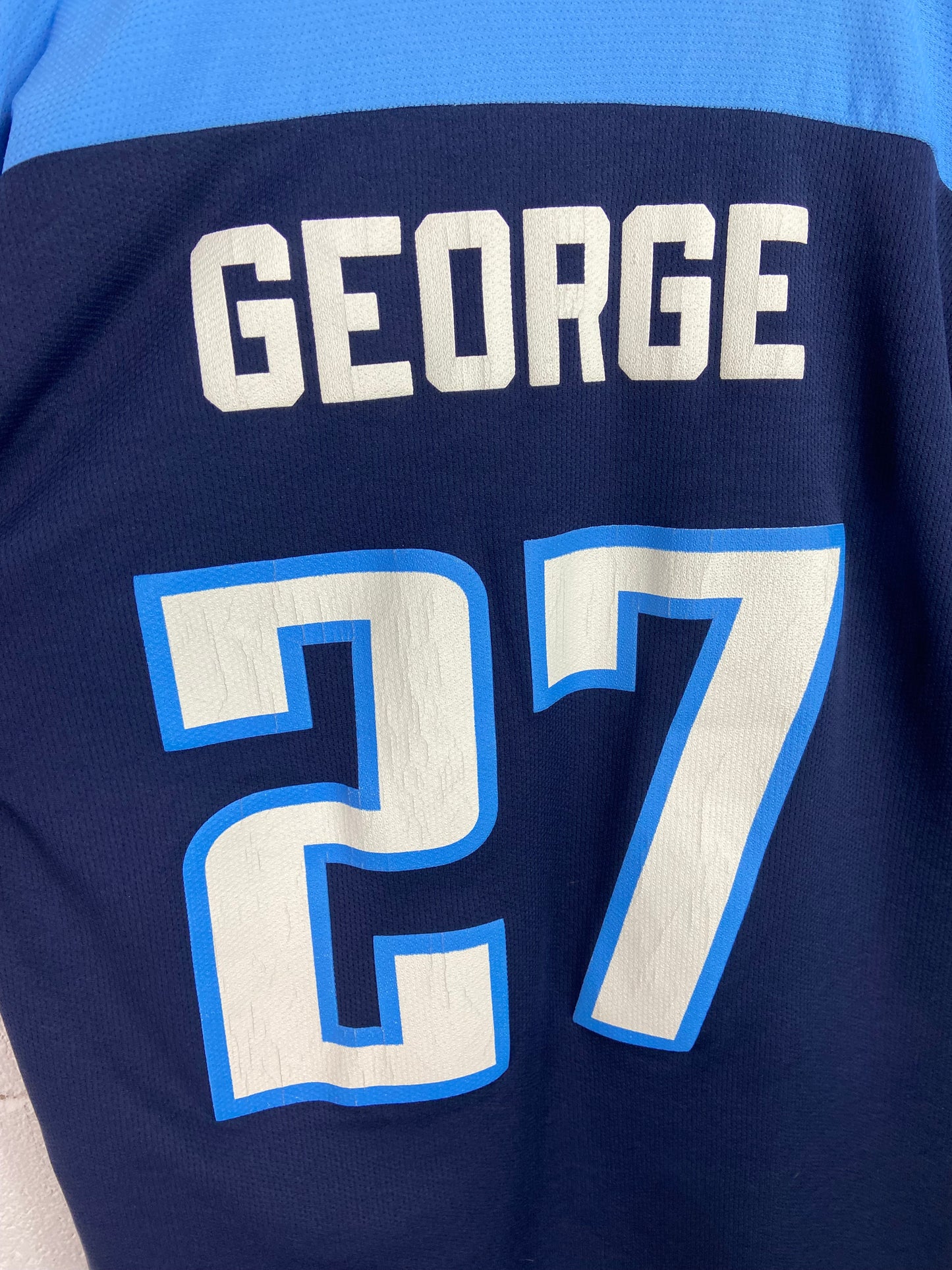 Y2K Tennessee Titans Eddie George Logo Athletic Jersey Sz L/XL