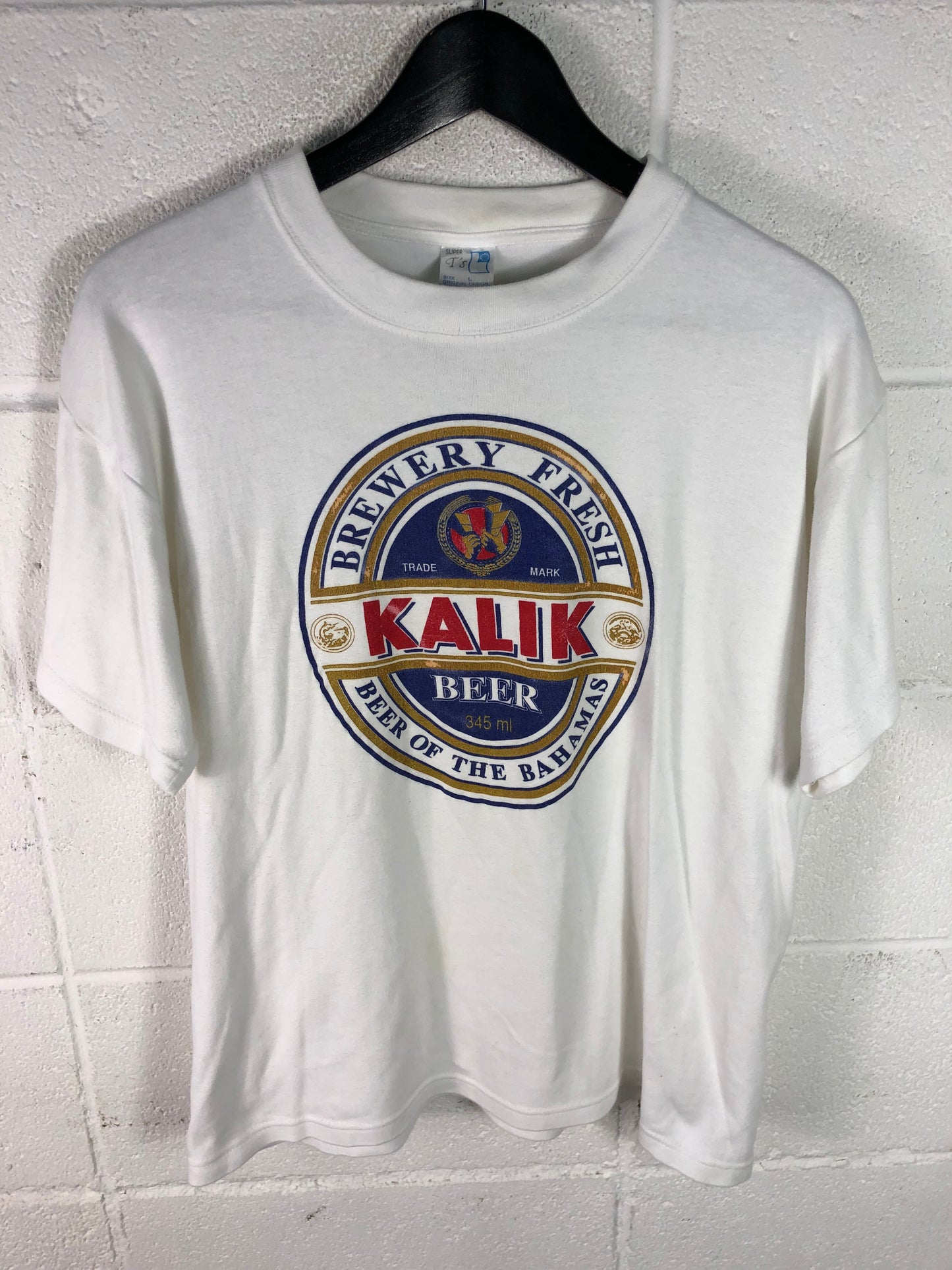 VTG Kalik Bahama Beer Graphic Tee Sz Med