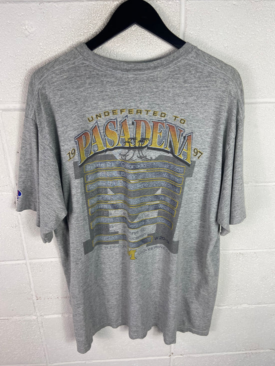 VTG 1997 Michigan Wolverines Tee Sz XL