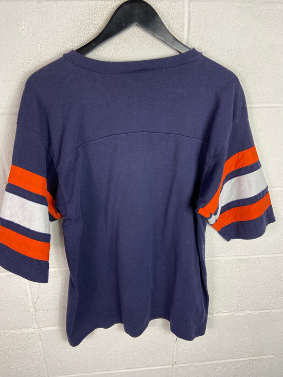 VTG 80s Auburn Tigers Graphic Jersey Style Tee Sz Med