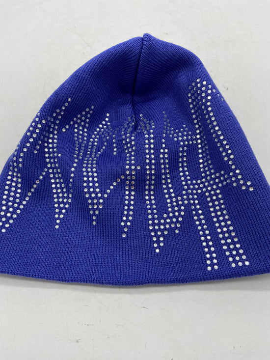 Revenge Iris Blue Rhinestone Beanie