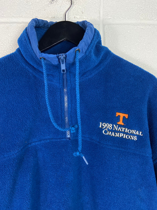 VTG Tennessee Vols '98 Champs Fleece 1/4 Zip Jacket Sz XL