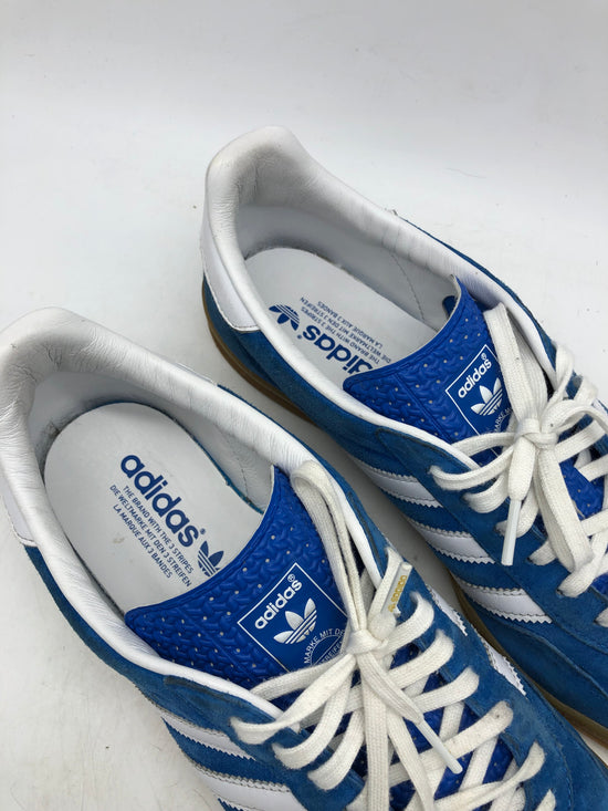 Preowned Adidas Gazelle Indoor Blue Bird Gum Sz 9.5M/11W H06260