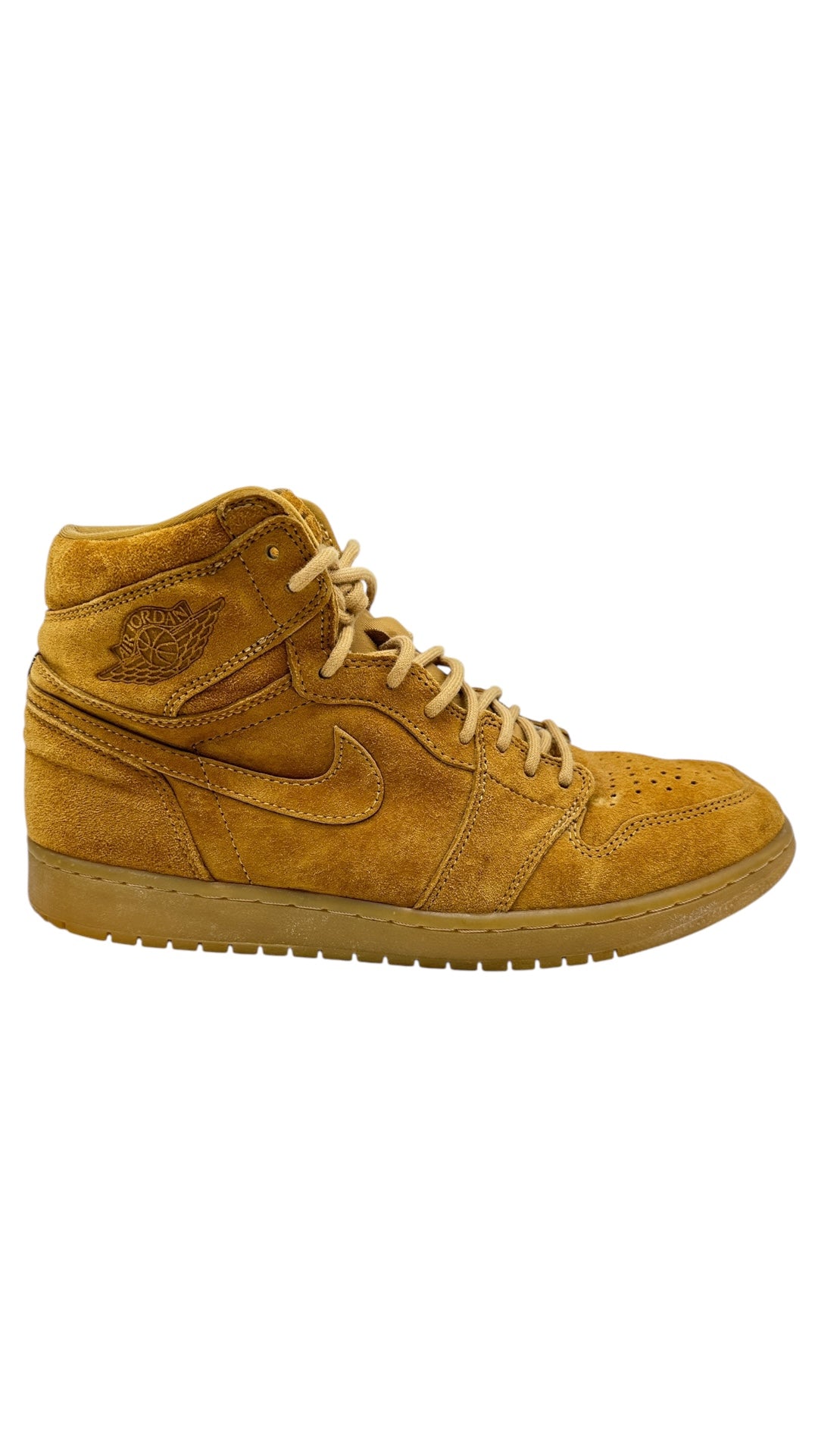 Preowned Air Jordan 1 Retro High OG 'Wheat' Sz 10.5M/12W 555088-710