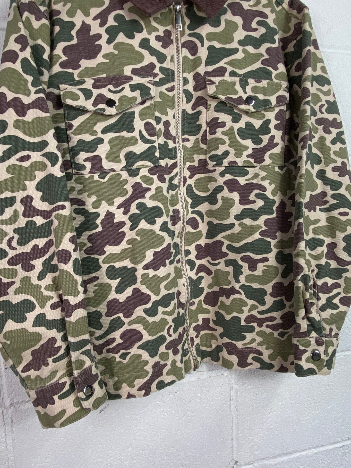 Y2K Camo Duck Work Jacket Sz L