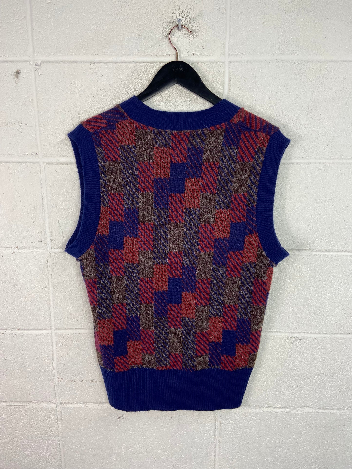 VTG 70's Sweater Vest Sz XL