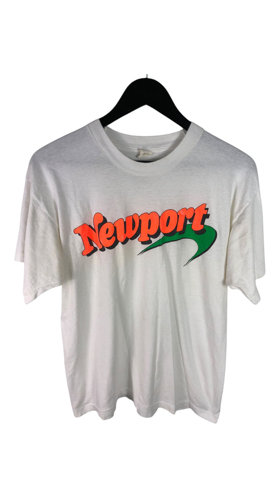 VTG Newport Neon Cigarettes Tee Sz Med