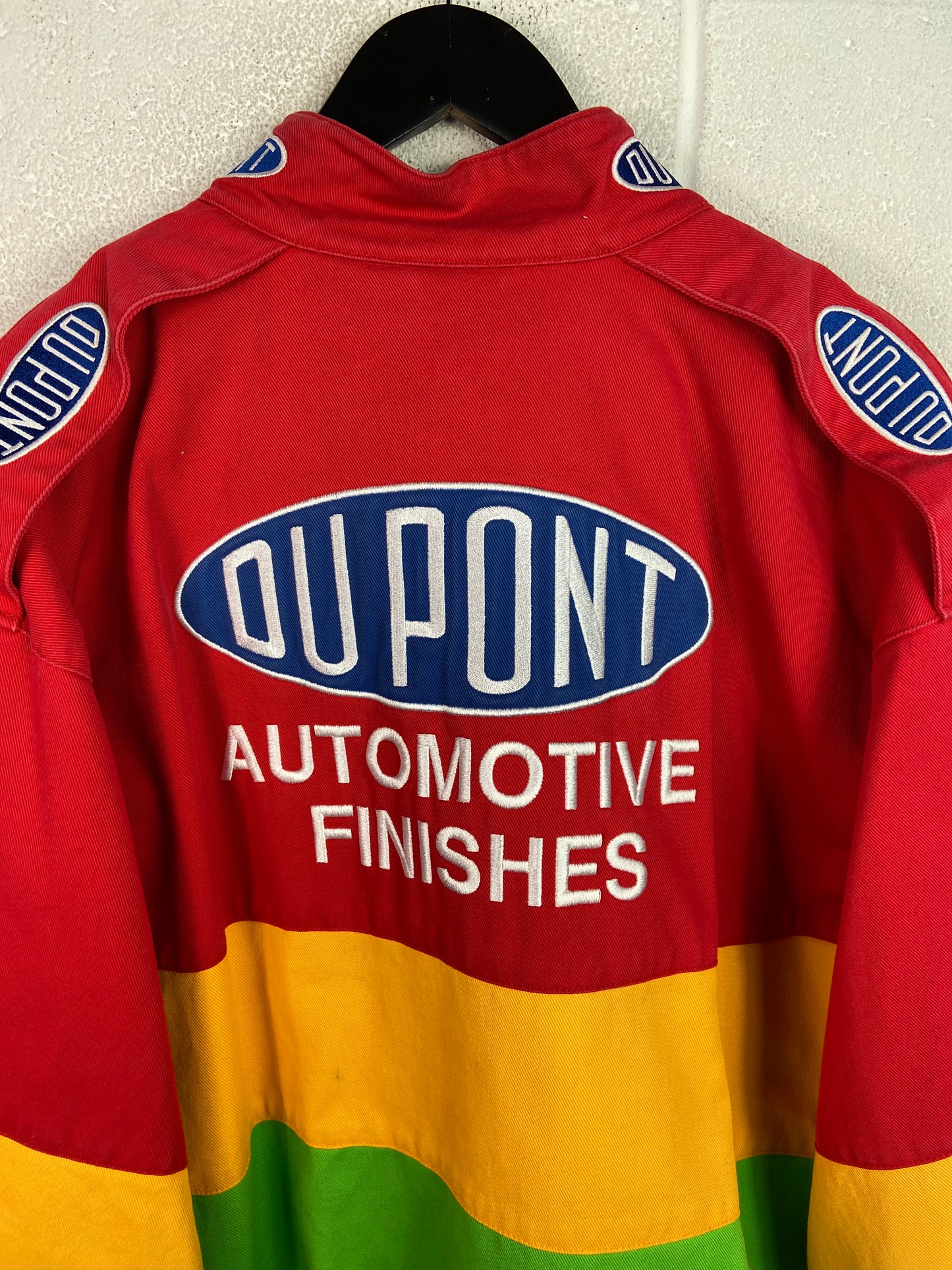 VTG Jeff Gordon Chase Authentics NASCAR DuPont Racing Rainbow Jacket Sz L