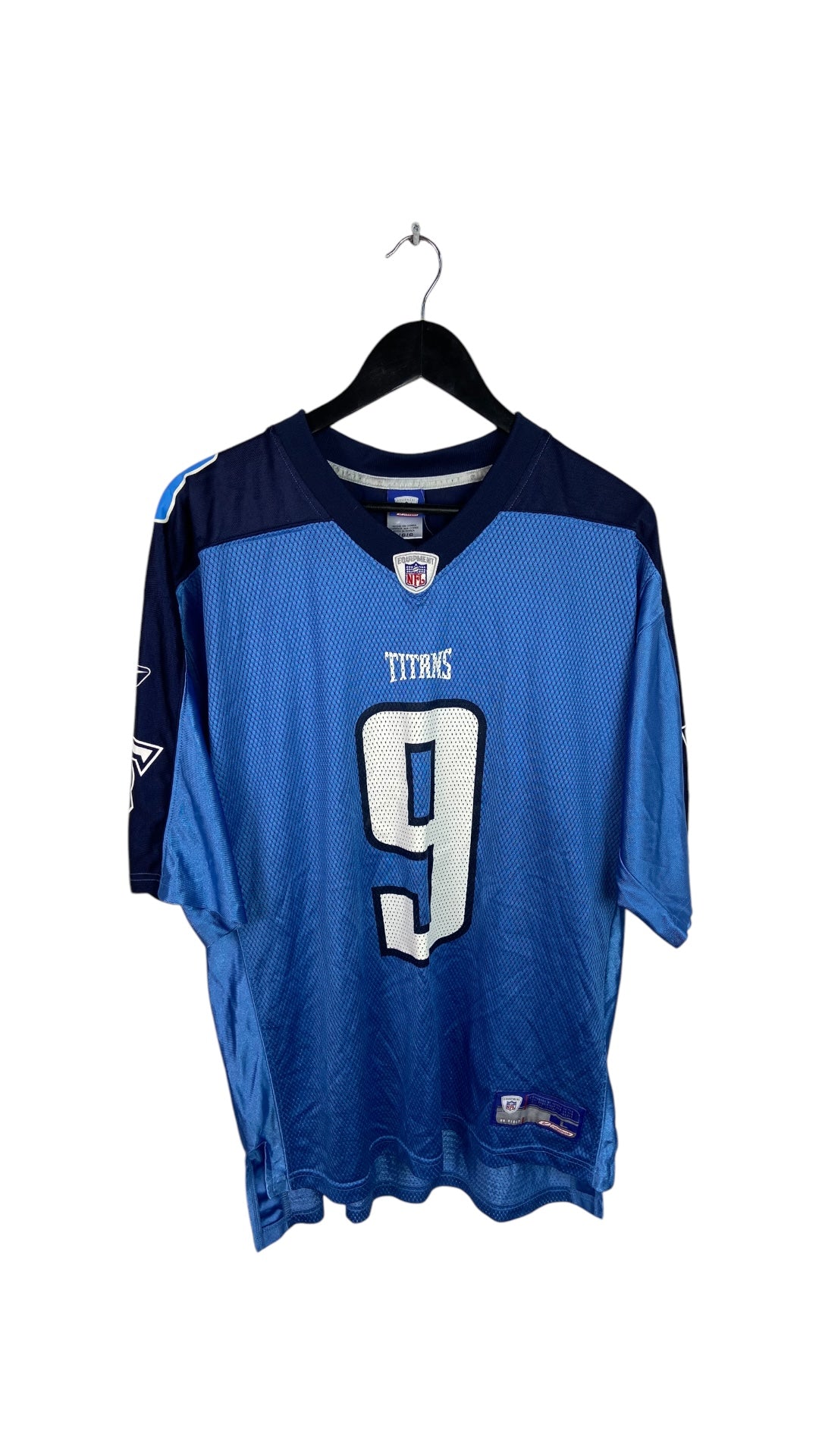 Y2K Tennessee Titans Reebok Steve McNair #9 Jersey Sz L